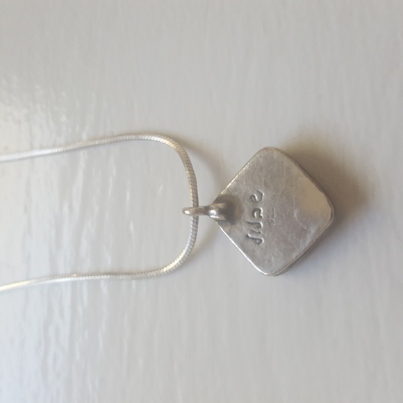 Magnolia Jewellery 925 Silver Necklace with Blue Opal Pendant - Picture 2 of 8